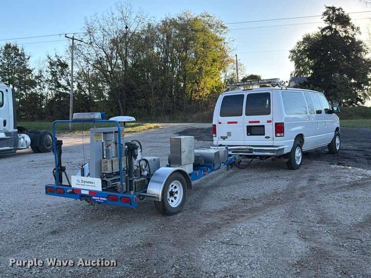 image for item DZ4949 1999 Ford  E350 Super Duty XLT utility van and falling weight deflectometer trailer