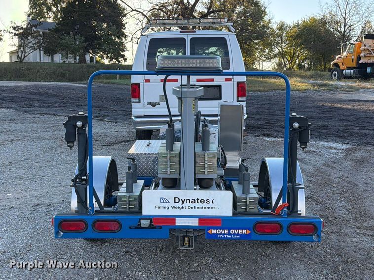 image for item DZ4949 1999 Ford  E350 Super Duty XLT utility van and falling weight deflectometer trailer