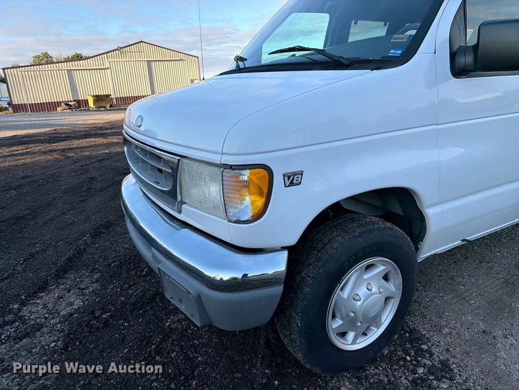 image for item DZ4949 1999 Ford  E350 Super Duty XLT utility van and falling weight deflectometer trailer