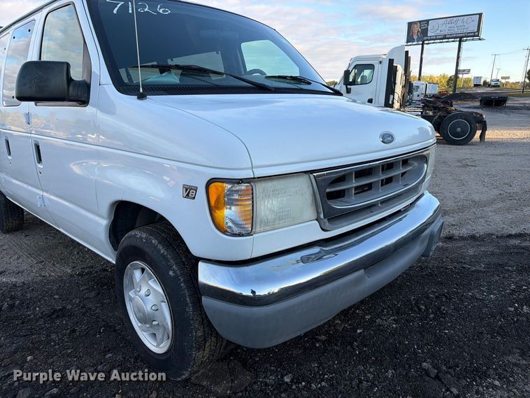 image for item DZ4949 1999 Ford  E350 Super Duty XLT utility van and falling weight deflectometer trailer