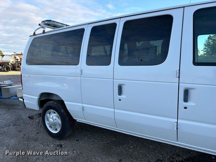 image for item DZ4949 1999 Ford  E350 Super Duty XLT utility van and falling weight deflectometer trailer