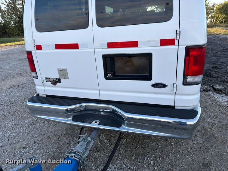 image for item DZ4949 1999 Ford  E350 Super Duty XLT utility van and falling weight deflectometer trailer