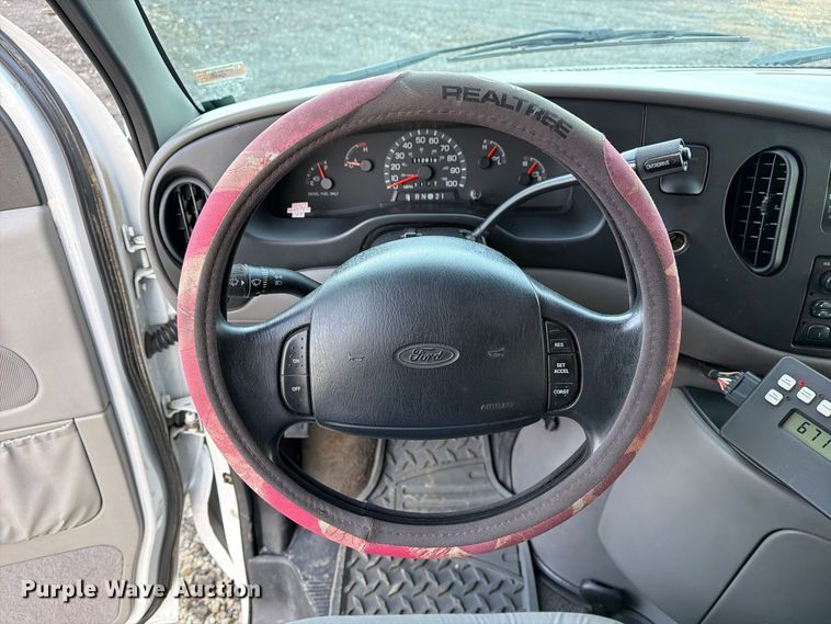 image for item DZ4949 1999 Ford  E350 Super Duty XLT utility van and falling weight deflectometer trailer