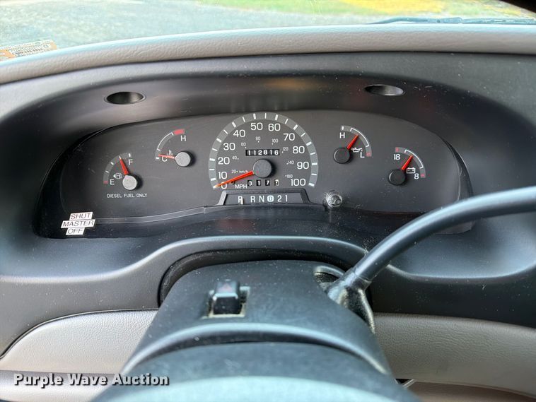image for item DZ4949 1999 Ford  E350 Super Duty XLT utility van and falling weight deflectometer trailer