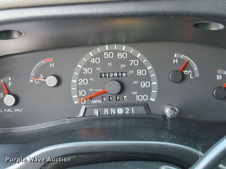image for item DZ4949 1999 Ford  E350 Super Duty XLT utility van and falling weight deflectometer trailer