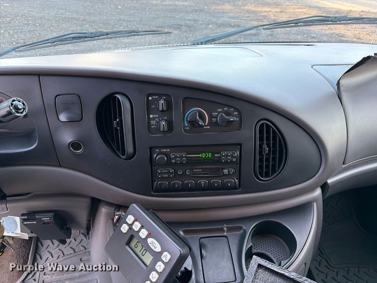 image for item DZ4949 1999 Ford  E350 Super Duty XLT utility van and falling weight deflectometer trailer