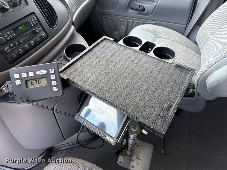 image for item DZ4949 1999 Ford  E350 Super Duty XLT utility van and falling weight deflectometer trailer