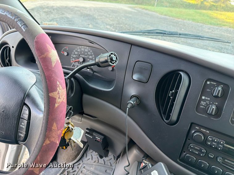 image for item DZ4949 1999 Ford  E350 Super Duty XLT utility van and falling weight deflectometer trailer