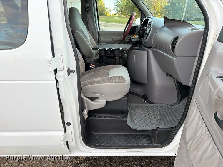 image for item DZ4949 1999 Ford  E350 Super Duty XLT utility van and falling weight deflectometer trailer