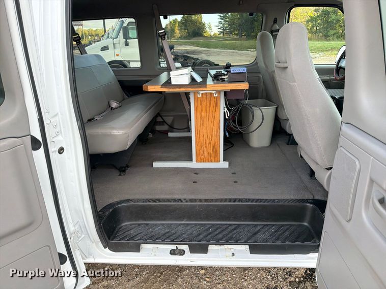 image for item DZ4949 1999 Ford  E350 Super Duty XLT utility van and falling weight deflectometer trailer