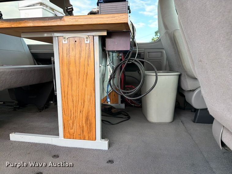 image for item DZ4949 1999 Ford  E350 Super Duty XLT utility van and falling weight deflectometer trailer