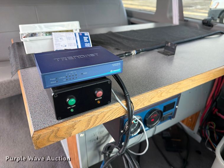 image for item DZ4949 1999 Ford  E350 Super Duty XLT utility van and falling weight deflectometer trailer