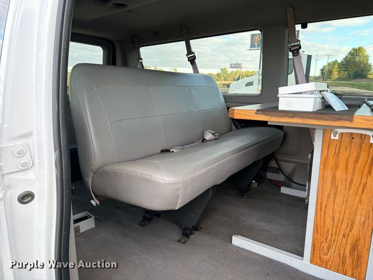 image for item DZ4949 1999 Ford  E350 Super Duty XLT utility van and falling weight deflectometer trailer