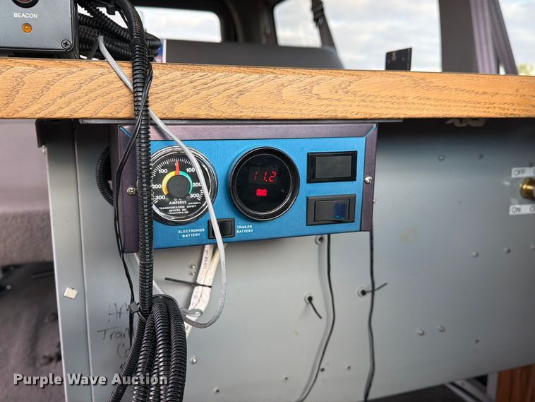image for item DZ4949 1999 Ford  E350 Super Duty XLT utility van and falling weight deflectometer trailer