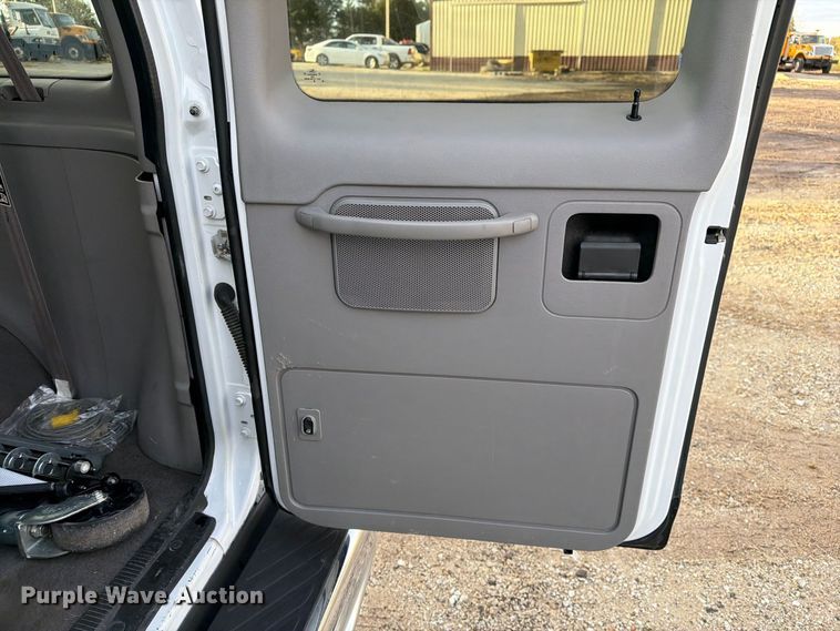 image for item DZ4949 1999 Ford  E350 Super Duty XLT utility van and falling weight deflectometer trailer