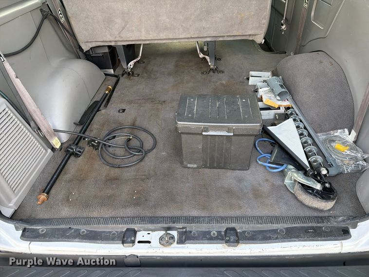 image for item DZ4949 1999 Ford  E350 Super Duty XLT utility van and falling weight deflectometer trailer