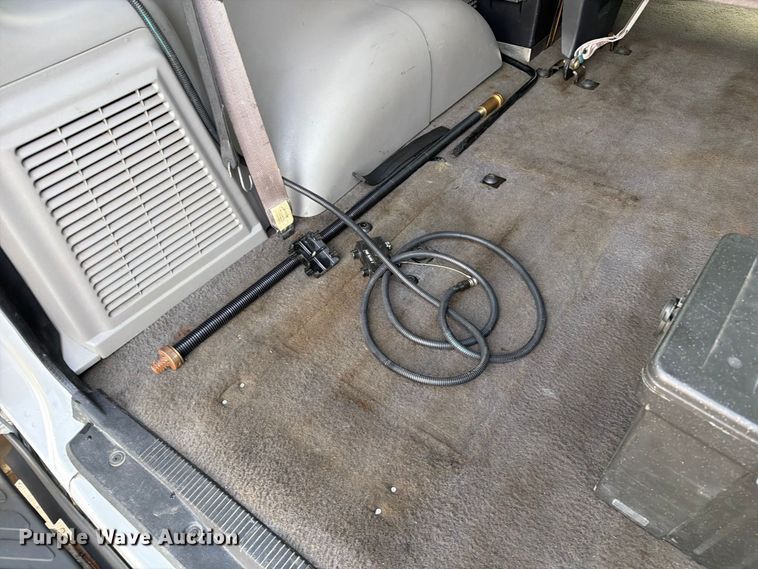 image for item DZ4949 1999 Ford  E350 Super Duty XLT utility van and falling weight deflectometer trailer