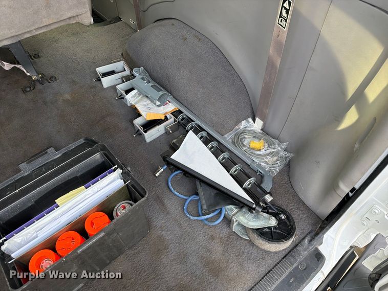 image for item DZ4949 1999 Ford  E350 Super Duty XLT utility van and falling weight deflectometer trailer