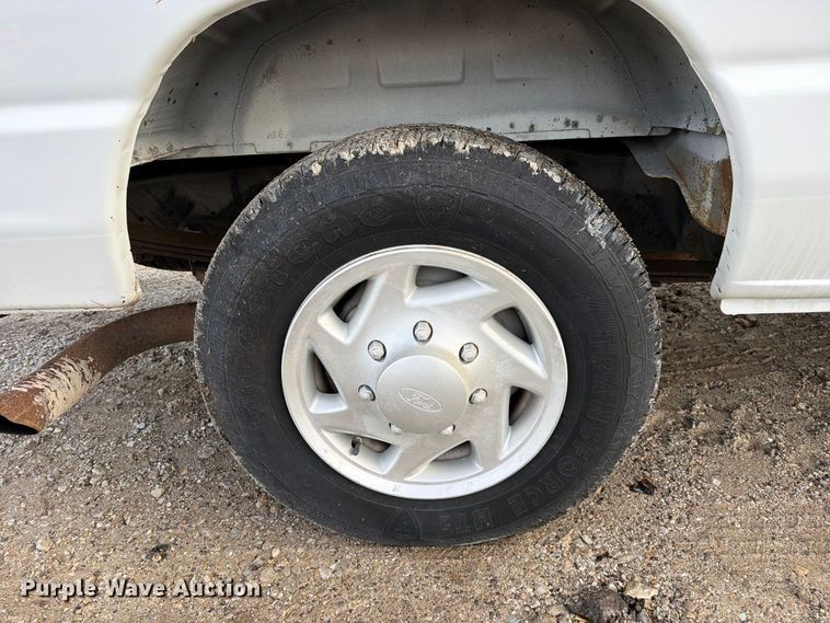 image for item DZ4949 1999 Ford  E350 Super Duty XLT utility van and falling weight deflectometer trailer