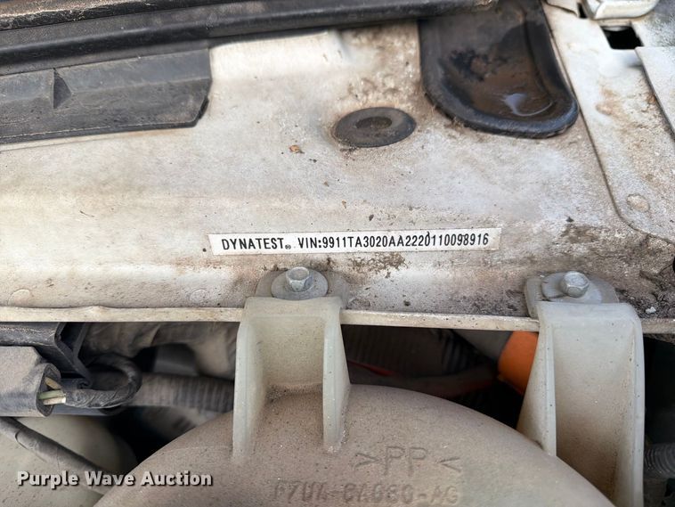 image for item DZ4949 1999 Ford  E350 Super Duty XLT utility van and falling weight deflectometer trailer