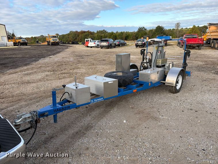 image for item DZ4949 1999 Ford  E350 Super Duty XLT utility van and falling weight deflectometer trailer