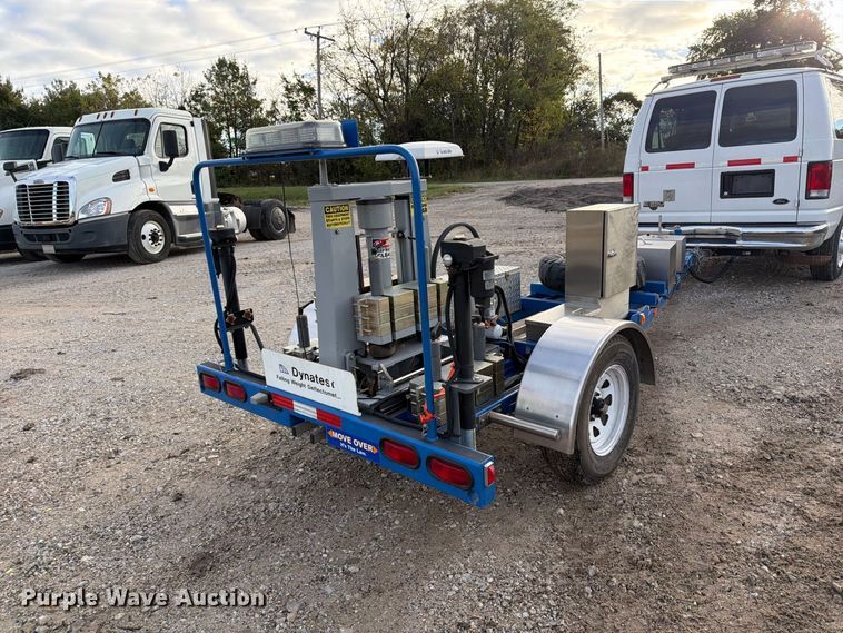 image for item DZ4949 1999 Ford  E350 Super Duty XLT utility van and falling weight deflectometer trailer