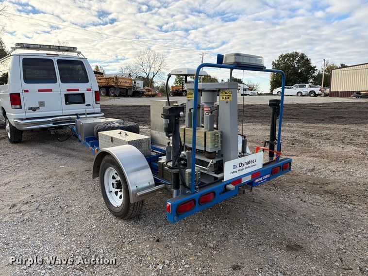 image for item DZ4949 1999 Ford  E350 Super Duty XLT utility van and falling weight deflectometer trailer