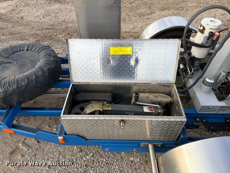 image for item DZ4949 1999 Ford  E350 Super Duty XLT utility van and falling weight deflectometer trailer