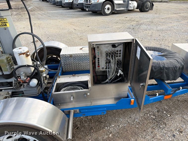 image for item DZ4949 1999 Ford  E350 Super Duty XLT utility van and falling weight deflectometer trailer