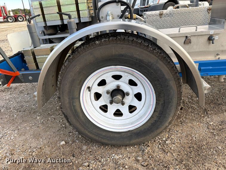 image for item DZ4949 1999 Ford  E350 Super Duty XLT utility van and falling weight deflectometer trailer