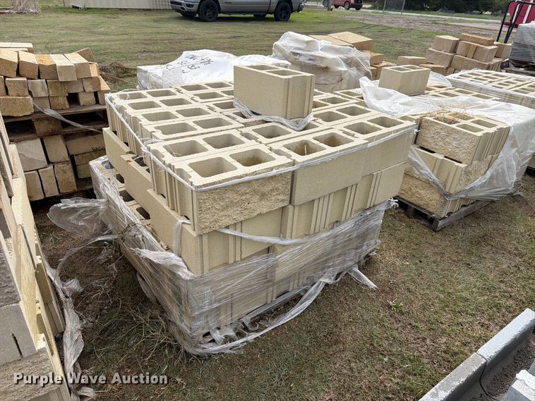 image for item EI7833 Approximately 14 pallets of cinder blocks