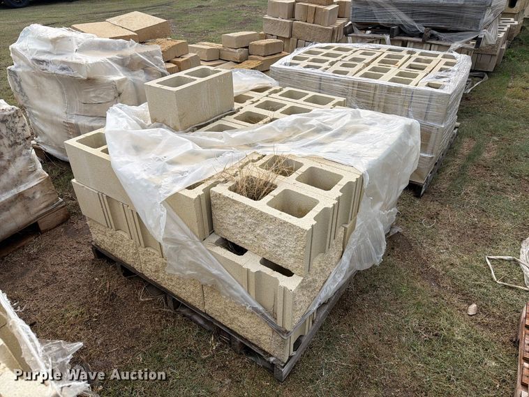 image for item EI7833 Approximately 14 pallets of cinder blocks
