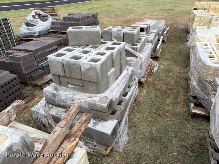 image for item EI7833 Approximately 14 pallets of cinder blocks
