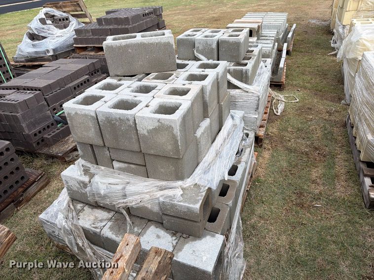 image for item EI7833 Approximately 14 pallets of cinder blocks