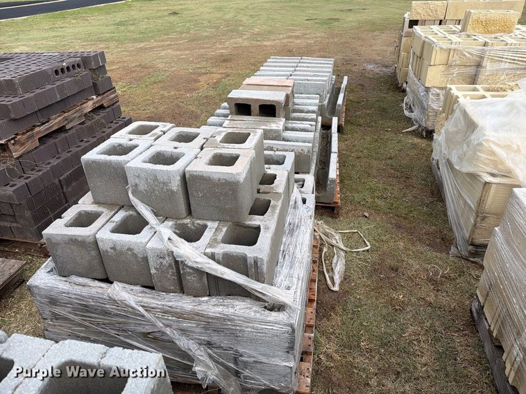 image for item EI7833 Approximately 14 pallets of cinder blocks