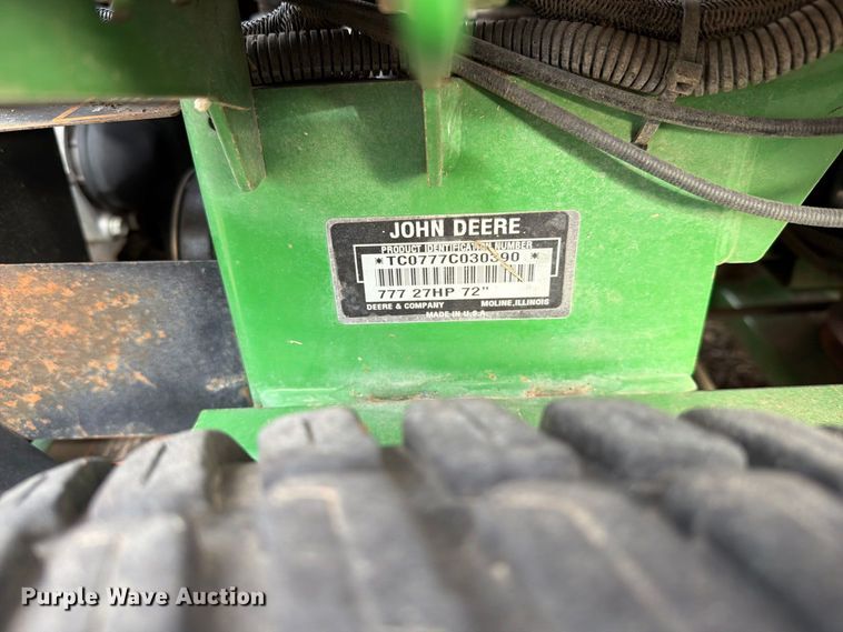 image for item EI7837 2005 John Deere 777 Max-Frame Ztrak ZTR lawn mower