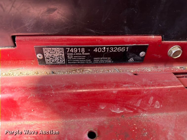 image for item EL1057 Toro Z Master ZTR lawn mower