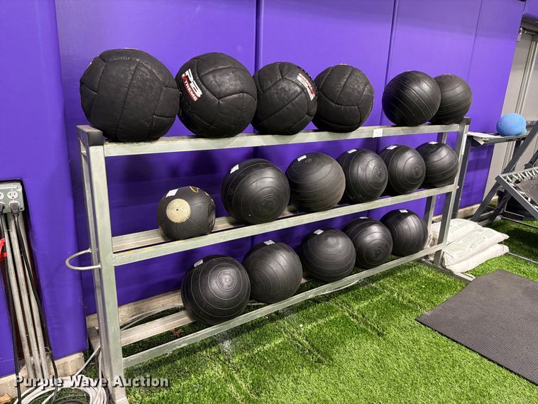 image for item EL1118 Medicine balls with rack