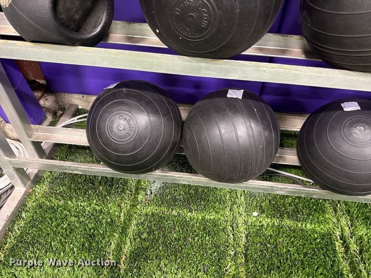 image for item EL1118 Medicine balls with rack