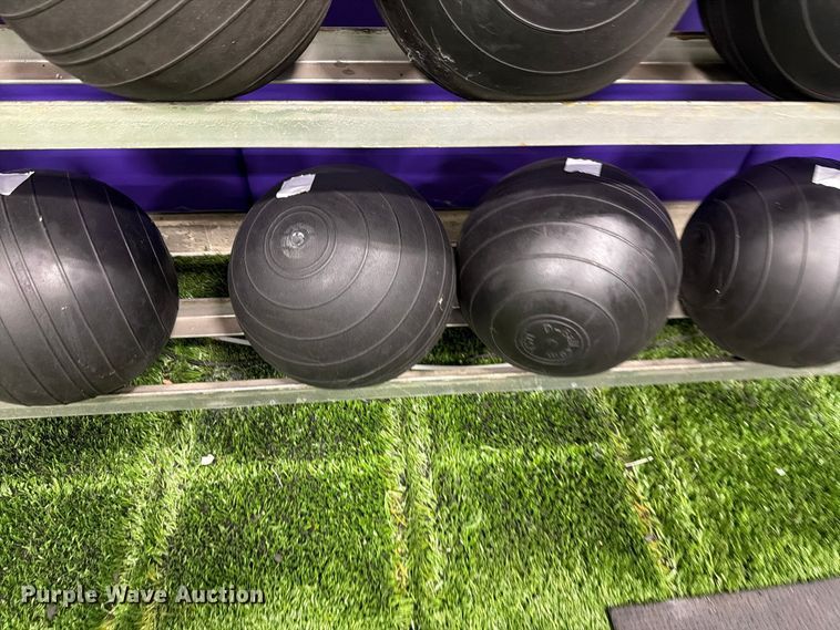image for item EL1118 Medicine balls with rack