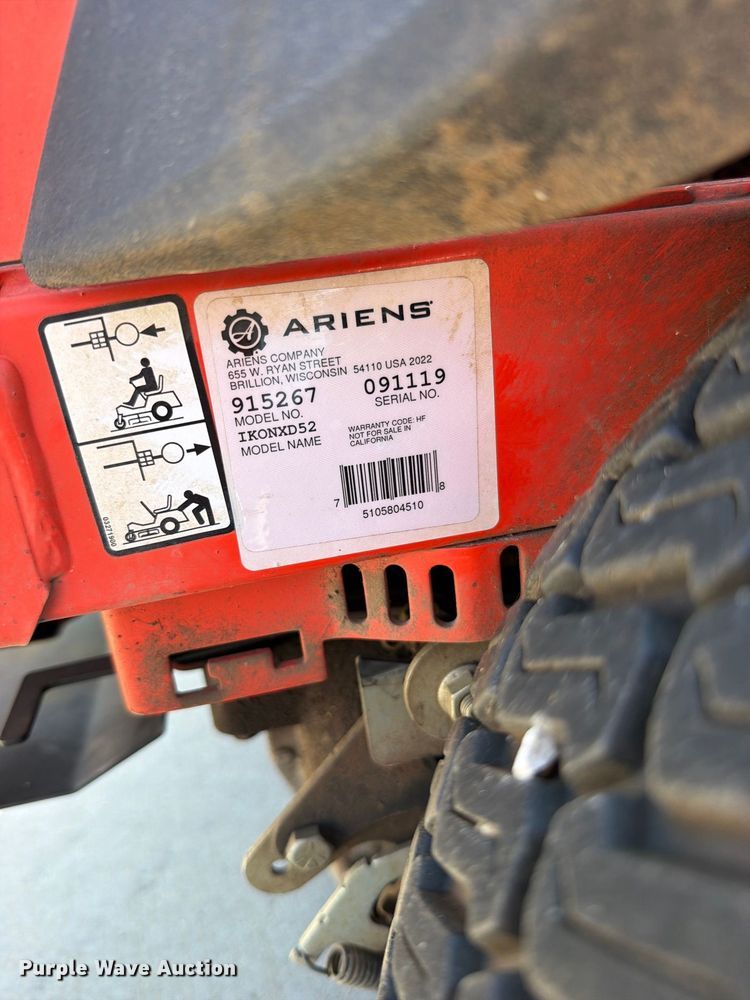 image for item EO8801 Ariens Ikon XD 52 ZTR lawn mower