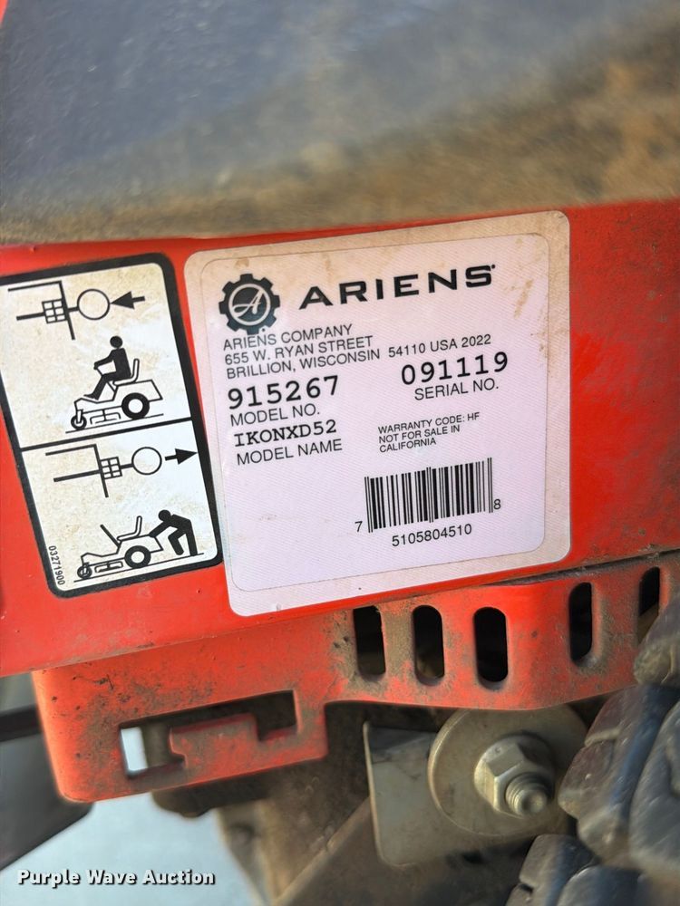 image for item EO8801 Ariens Ikon XD 52 ZTR lawn mower