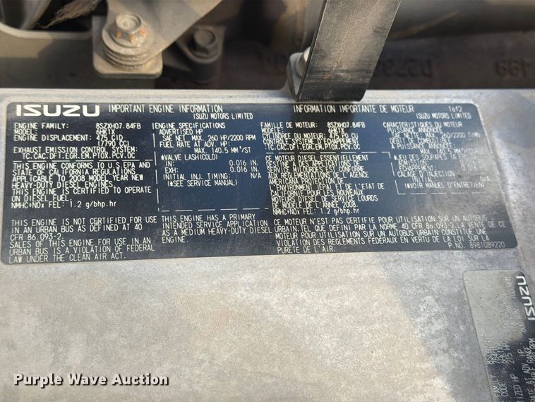 image for item EP7924 2009 Isuzu FTR box truck