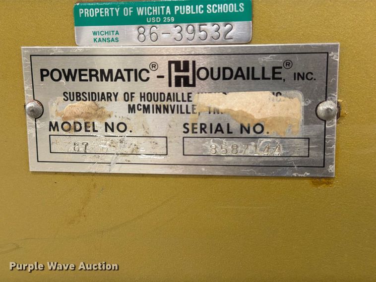 image for item EP7929 Powermatic-Houdaille 87 bandsaw
