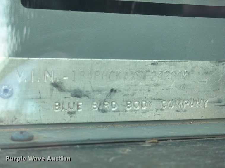 image for item EP7939 2007 Blue Bird All American school bus