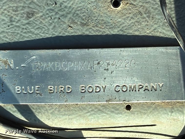 image for item EP7940 2010 Blue Bird All American school bus