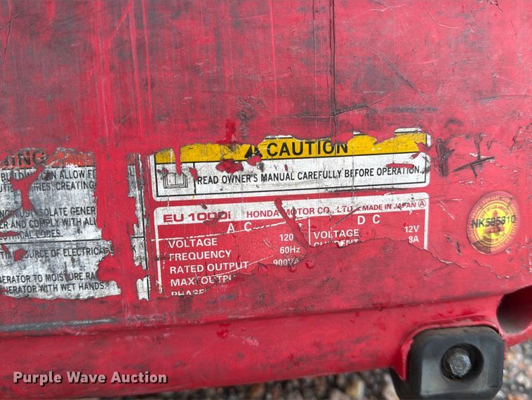 image for item EP7954 Honda EU 1000i generator