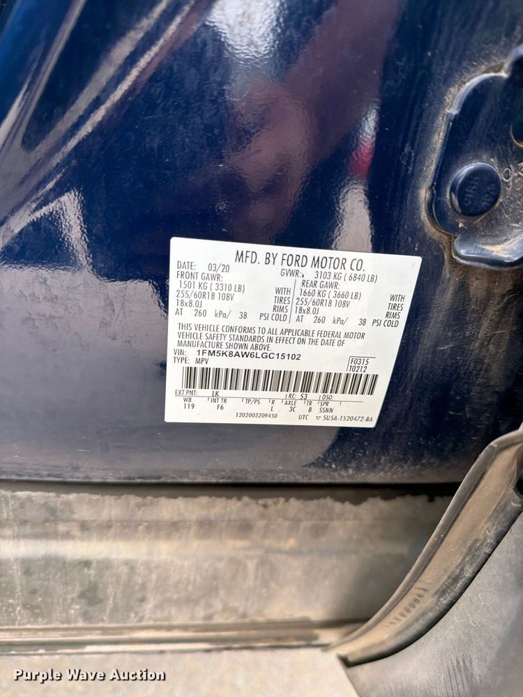 image for item EP7956 2020 Ford Explorer Police SUV
