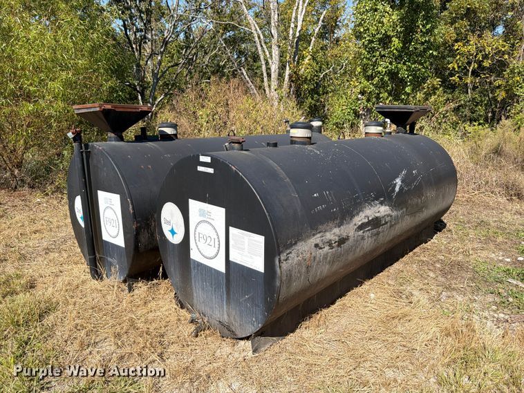 image for item ER3469 (2) Mid-South Steel Products Inc. skid mounted steel tanks