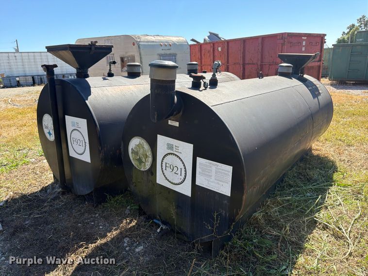 image for item ER3469 (2) Mid-South Steel Products Inc. skid mounted steel tanks